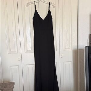 Lulu's Elegant Black Maxi Dress